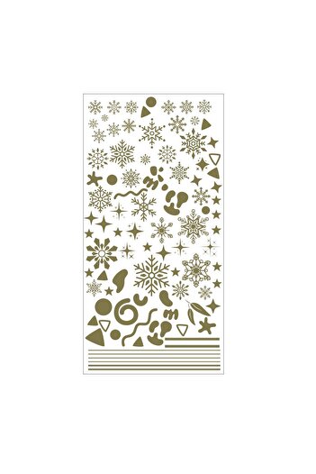 Flash Tattoos® Sparling Altın Yaldızlı Tırnak Dövmesi