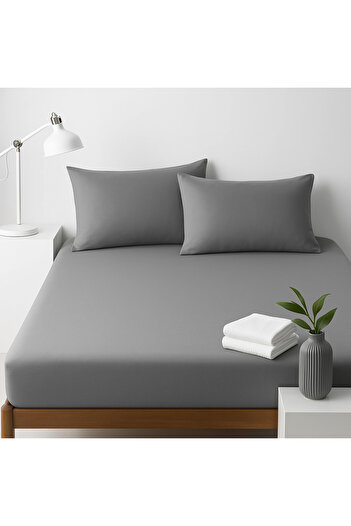 Skyrose Double Fitted Sheet Set - Bed Height 160x200 and 180x200 30cm