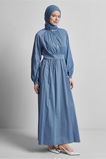 Alvina Stone Detailed Dress 44695