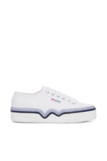 Superga 2740 Model Liquify Stripes - Pantofi de damă albi
