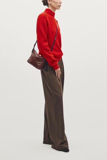 Massimo Dutti Küçük napa deri çanta