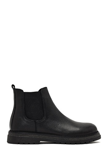 Derimod Men's Black Leather Chelsea Boots 25Wfd7544Ft