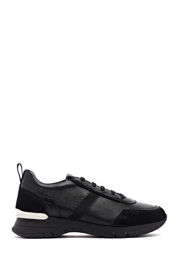 Derimod Women's Black Lace-Up Thick Sole Leather Sneaker, Winter Sports Shoes 25Afd412914