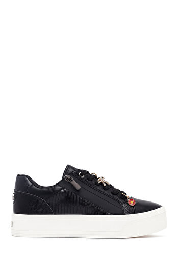 Derimod Women's Black Lace-Up Thick Sole Sneaker, Winter Sports Shoes 25Afd430918