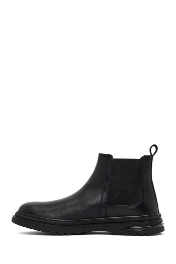Derimod Men's Black Leather Chelsea Boots 25Wfd702018