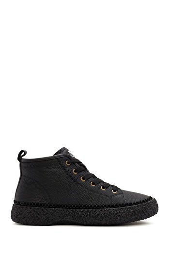 Derimod Men's Black Lace-Up Leather Sports Boots 25Wfd6948Ft