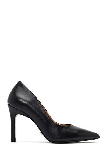 Derimod Women's Black Thin Heeled Leather Stiletto, High Heel Shoes 25Afd161818