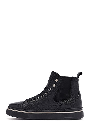 Derimod Men's Black Lace-Up Leather Sports Boots 25Wfd6548Ft