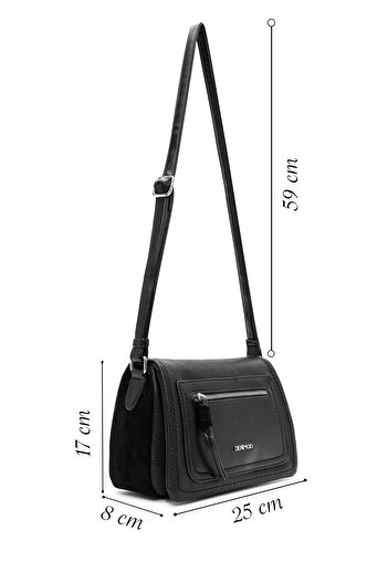 Derimod Women's Black Casual Crossbody Bag 25Abd241614