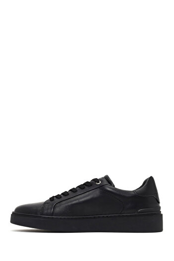 Derimod Men's Black Lace-Up Leather Sneaker, Winter Sports Shoes 25Wfd707018