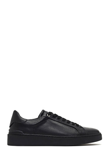 Derimod Men's Black Lace-Up Leather Sneaker, Winter Sports Shoes 25Wfd707018