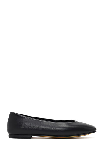 Derimod Women's Black Classic Ballerinas, Leather Shoes 25Afd380118