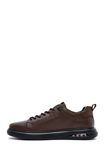 Derimod Men's Brown Lace-Up Leather Sneaker, Winter Sports Shoes 25Wfd690518