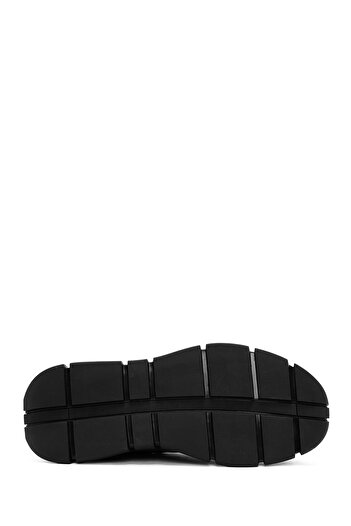 Derimod Erkek Siyah Bağcıklı Kalın Tabanlı Deri Casual Sneaker,Kışlık Spor Ayakkabı 25WFD694914