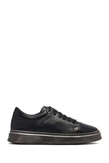 Derimod Men's Black Lace-Up Leather Sneaker, Winter Sports Shoes 25Wfd654318