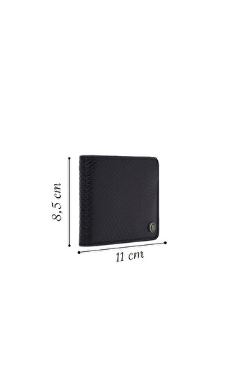 Derimod Men's Black Leather Wallet 000A2D303140