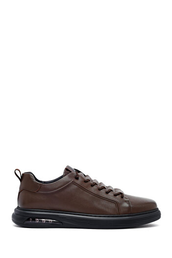 Derimod Men's Brown Lace-Up Leather Sneaker, Winter Sports Shoes 25Wfd690518