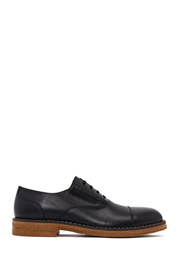 Derimod Men's Black Lace-Up Leather Casual Shoes 25Wfd6013Ft