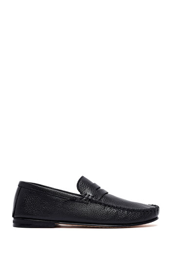 Derimod Ανδρικό μαύρο δερμάτινο loafer 25SFD6028FT
