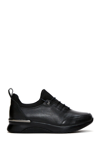 Derimod Women's Black Lace-Up Leather Casual Shoes 25Afd410418