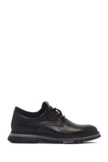 Derimod Men's Black Lace-Up Leather Casual Shoes 25Wfd676518
