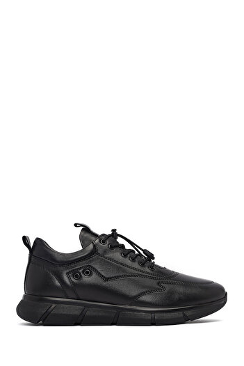 Derimod Men's Black Lace-Up Leather Casual Shoes 25Wfd640318