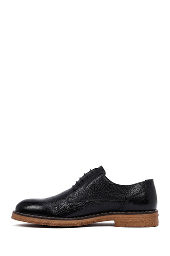 Derimod Men's Black Lace-Up Leather Casual Shoes 25Wfd6037Ft