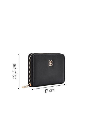 Derimod Women's Black Printed Wallet 000A2D 562618