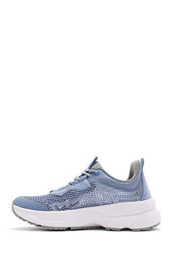 Derimod Kadın Mavi Bağcıklı Kalın Tabanlı Kumaş Sneaker 25SFE48576F