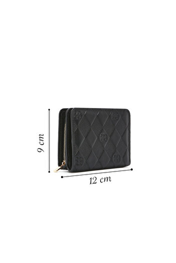 Derimod Women's Black Printed Wallet 000A2D 563026