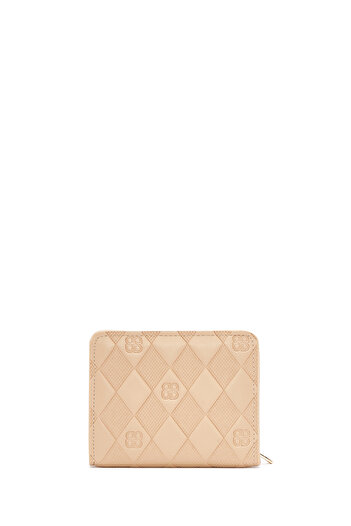 Derimod Women's Beige Printed Wallet 000A2D 563026