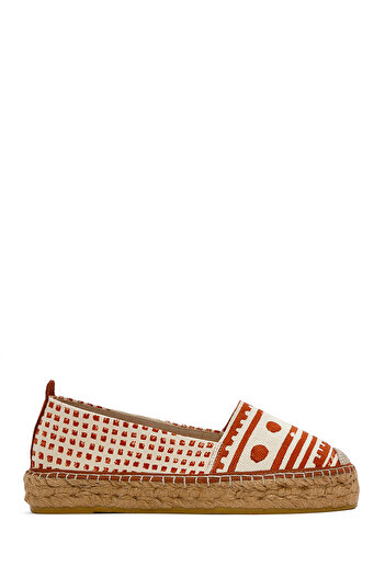 Derimod Espadrile cu model bronzat pentru femei Kastamonu Stone Print 25SFD20836F