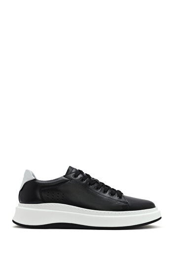 Derimod Men's Black Lace-Up Thick Sole Leather Sneaker 25Sfd 610918