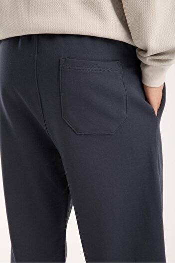 Store 100% Cotton Relaxed Fit Lace-Up Waist Baggy Pants