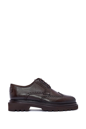 Derimod Men's Brown Laced Leather Casual Shoes 24Wfd 602618
