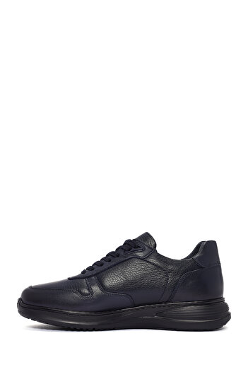 Derimod Men's Navy Blue Lace-Up Leather Casual Sneaker 24Wfd6768Ft