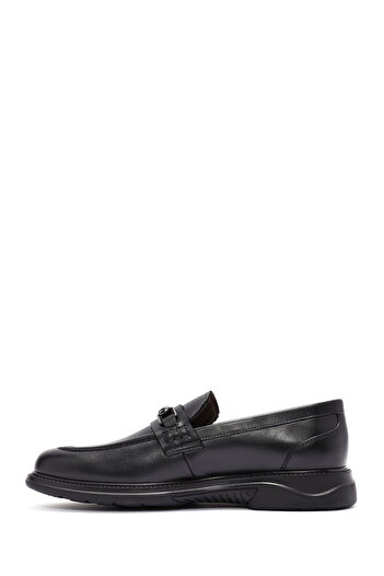 Derimod Ανδρικό μαύρο δερμάτινο casual loafer 24WFD602418