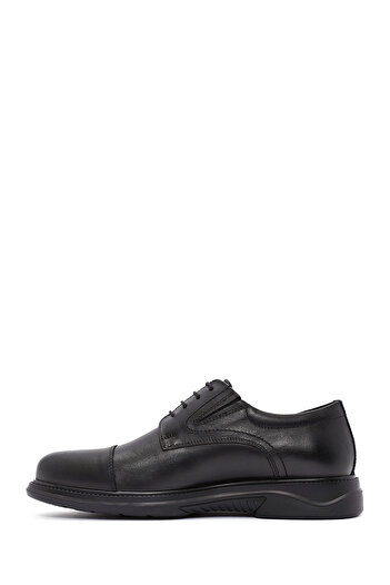 Derimod Men's Black Laced Leather Casual Shoes 24Wfd 677518