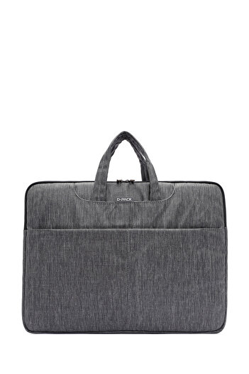 Derimod Geantă pentru laptop din țesătură gri pentru bărbați D-Pack 24WBD30096F