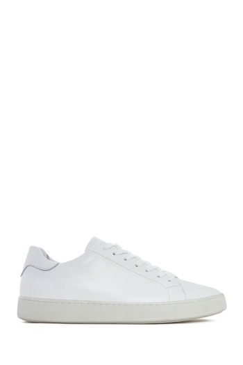 Derimod Men's White Lace-Up Leather Sneaker 25Sfd 640118