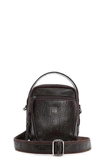Derimod Men's Brown Leather Messenger Bag 24Wbd3603Ft