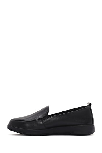 Derimod Γυναικεία μαύρα δερμάτινα παπούτσια Comfort από γνήσιο δέρμα Casual καθημερινά παπούτσια 25SFD410018