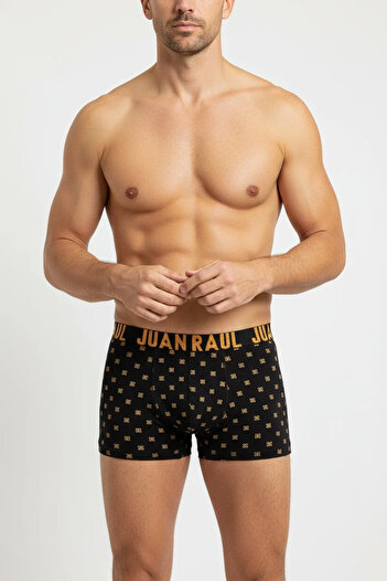 Juan Raul Yellow Patterned Boxers - 95% Cotton and 5% Lycra - Db169