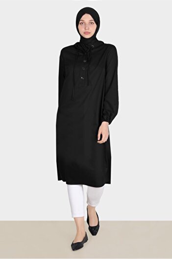 Alvina Hooded Buttoned Tunic - 42784