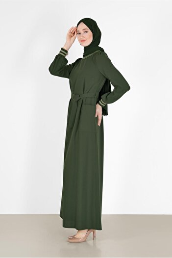 Alvina BANDED DRESS WITH ELASTIC CUFFS 42281