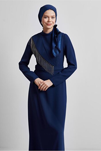 Alvina Stone Detailed Dress 45356
