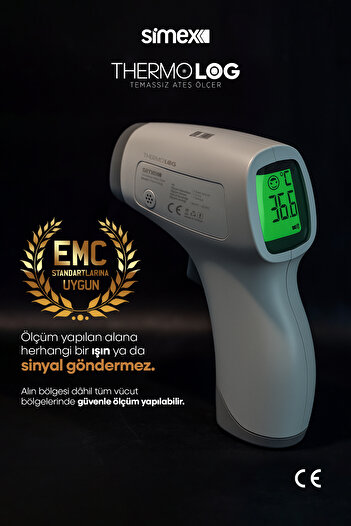 Simex Thermolog Ateş Ölçer Temassız Vücut ve Alından Termometre