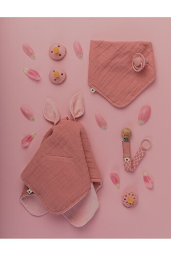 Bibs Cuddle Cloth Kangaroo-Dusty Pink