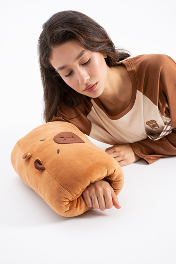 Ecrou Capybara Kola Plush Toy 45 cm Coffee