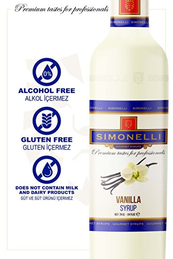Simonelli Kahve Ve Kokteyl Şurubu Vanilya Aromalı 700 ml Pompa Hediyeli